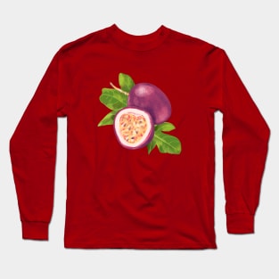 Passion fruit painting Long Sleeve T-Shirt